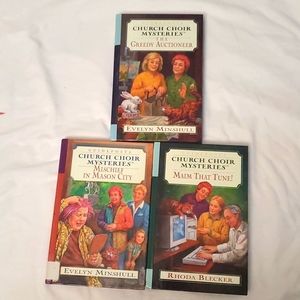 : 3 Church Choir Mysteries Hardback Books Hardcover Christian Book Lot
